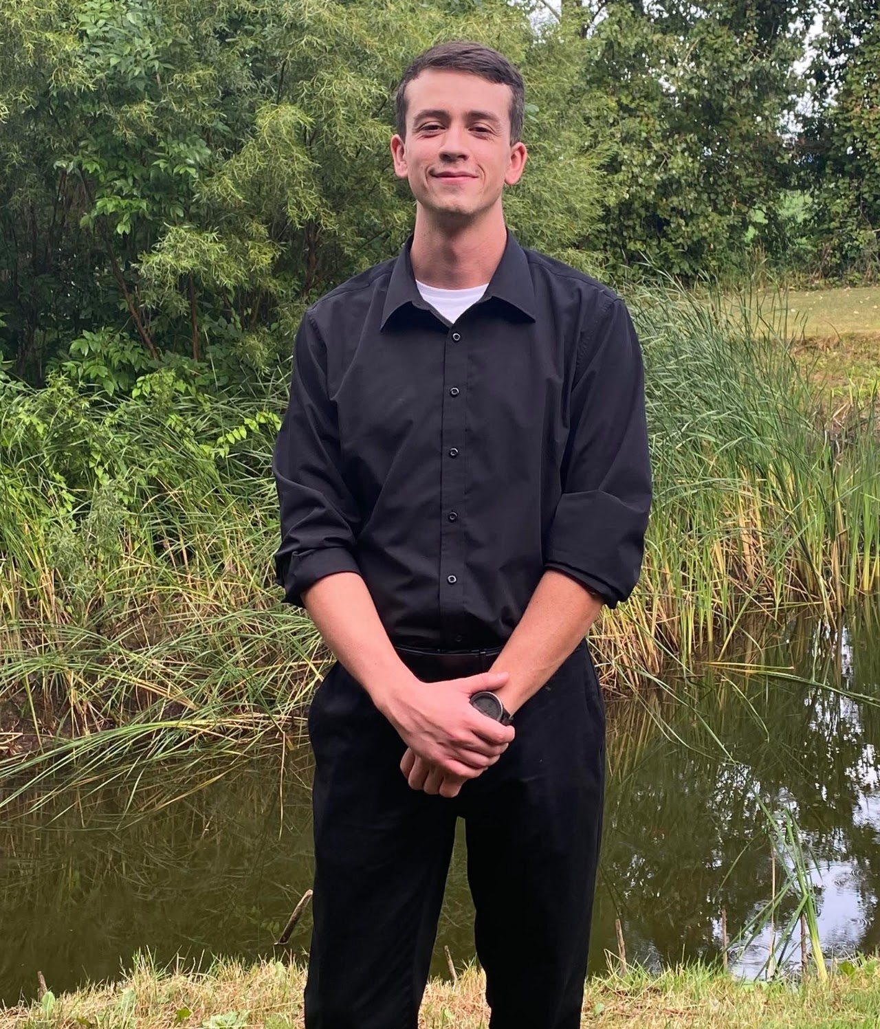 Nicholas West standing outdoors